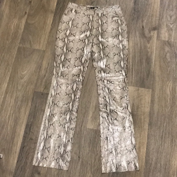 guess snake print pants
